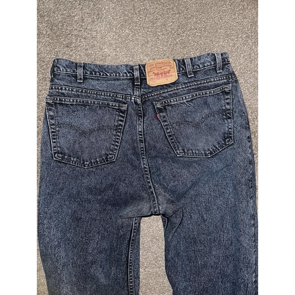 Levi's 550 Jeans Mens 36x30 Dark Stonewash Relaxed Fit Tapered Leg Denim Classic